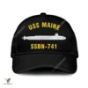 Uss Maine Ssbn-741 V2 Classic Baseball Cap Gift For Navy Veteran, Custom Print/embroidered Us Navy Ships Classic Cap