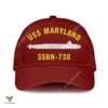 Uss Maryland Ssbn-738 V2 Classic Baseball Cap Gift For Navy Veteran, Custom Print/embroidered Us Navy Ships Classic Cap