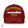 Uss Mission Bay Cve-59 Classic Baseball Cap Gift For Navy Veteran, Custom Print/embroidered Us Navy Ships Classic Cap