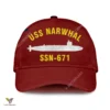 Uss Narwhal Ssn-671 Classic Baseball Cap Gift For Navy Veteran, Custom Print/embroidered Us Navy Ships Classic Cap