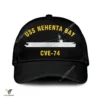 Uss Nehenta Bay Cve-74 Classic Baseball Cap Gift For Navy Veteran, Custom Print/embroidered Us Navy Ships Classic Cap