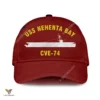 Uss Nehenta Bay Cve-74 Classic Baseball Cap Gift For Navy Veteran, Custom Print/embroidered Us Navy Ships Classic Cap