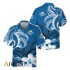 Corona Extra Hawaiian Shirt For Men - Polynesian Floral Spirit Blue - Summer Beach Vacation Gift