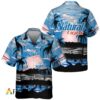 Natural Light Beer Hawaiian Shirt For Men - Tropical Beach Palm Tree Surf - Casual Summer Outfit Gift