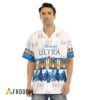 Michelob Ultra Hawaiian Shirt For Men - Collection Tropical Pineapple - Casual Golf Outfit