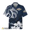 Modelo Hawaiian Shirt For Men - Polynesian Floral Spirit Navy - Casual Streetwear Golf Outfit