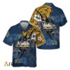 Modelo Hawaiian Shirt For Men - Polynesian Tattoo Tropical Navy - Casual Streetwear Golf Outfit