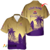 Personalized Crown Royal Hawaiian Shirt For Men - Palm Tree Surfboard - Summer Beach Vacation Gift