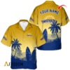 Personalized Twisted Tea Hawaiian Shirt For Men - Palm Trees Surfboard - Summer Beach Vacation Gift