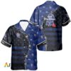 Pabst Blue Ribbon Hawaiian Shirt For Men - American Flag Tropical Split 3d - Patriotic Summer Outfit Gift