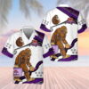 Bigfoot Drinks Crown Royal Whisky Hawaiian Shirt For Men - Funny Sasquatch Summer Beach Gift