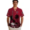 Atlanta Falcons Hawaiian Shirt � Beach Sunset Red Black Casual Button Down For Men & Women