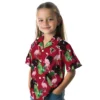 Atlanta Falcons Hawaiian Shirt � Flamingo Leaf Motif Red Casual Button Down For Men & Women