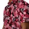 Atlanta Falcons Hawaiian Shirt � Floral Pineapple Red Casual Button Down For Men & Women