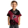 Atlanta Falcons Hawaiian Shirt � Football Wave Red Black Casual Button Down For Men & Women