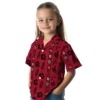 Atlanta Falcons Hawaiian Shirt � Framed Floral Red Casual Button Down For Men & Women