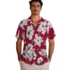 Atlanta Falcons Hawaiian Shirt � Hibiscus Blooms Red White Casual Button Down For Men & Women