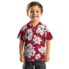 Atlanta Falcons Hawaiian Shirt � Hibiscus Blooms Red White Casual Button Down For Men & Women