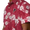 Atlanta Falcons Hawaiian Shirt � Hibiscus Clusters Red Casual Button Down For Men & Women