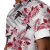 Atlanta Falcons Hawaiian Shirt � Hibiscus Palm Leaves Red White Casual Button Down For Men & Women