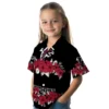 Atlanta Falcons Hawaiian Shirt � Hibiscus Stripe Red Black Casual Button Down For Men & Women