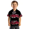 Atlanta Falcons Hawaiian Shirt � Hibiscus Stripe Red Black Casual Button Down For Men & Women