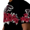 Atlanta Falcons Hawaiian Shirt � Hibiscus Stripe Red Black Casual Button Down For Men & Women