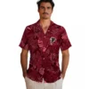 Atlanta Falcons Hawaiian Shirt � Jungle Vibes Red Casual Button Down For Men & Women