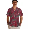 Atlanta Falcons Hawaiian Shirt � Leafy Palms Red Casual Button Down For Men & Women