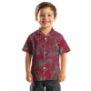 Atlanta Falcons Hawaiian Shirt � Leafy Palms Red Casual Button Down For Men & Women