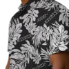 Atlanta Falcons Hawaiian Shirt � Monstera Leaf Pattern Black Casual Button Down For Men & Women