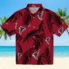 Atlanta Falcons Hawaiian Shirt � Palm Leaf Red, Casual Button Down For Men & Women