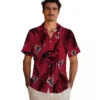 Atlanta Falcons Hawaiian Shirt � Palm Leaf Red, Casual Button Down For Men & Women