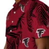 Atlanta Falcons Hawaiian Shirt � Palm Leaf Red, Casual Button Down For Men & Women