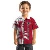 Atlanta Falcons Hawaiian Shirt � Palm Trees Red White, Casual Button Down For Men & Women