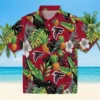 Atlanta Falcons Hawaiian Shirt � Toucan Hibiscus Pineapple Red Green, Casual Button Down For Men & Women