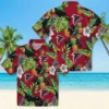 Atlanta Falcons Hawaiian Shirt � Toucan Hibiscus Pineapple Red Green, Casual Button Down For Men & Women