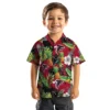 Atlanta Falcons Hawaiian Shirt � Toucan Hibiscus Pineapple Red Green, Casual Button Down For Men & Women