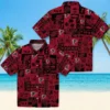 Atlanta Falcons Hawaiian Shirt � Tropical Patchwork Red Black, Casual Button Down For Men & Women