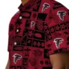 Atlanta Falcons Hawaiian Shirt � Tropical Patchwork Red Black, Casual Button Down For Men & Women