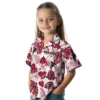Atlanta Falcons Hawaiian Shirt � Tropical Plants Red White, Casual Button Down For Men & Women