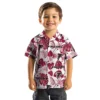 Atlanta Falcons Hawaiian Shirt � Tropical Plants Red White, Casual Button Down For Men & Women