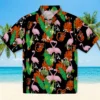 Baltimore Orioles Hawaiian Shirt - Flamingo Foliage Orange Green - Gift For Men, Women