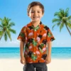 Baltimore Orioles Hawaiian Shirt - Flamingo Leaf Motif Orange - Gift For Men, Women