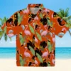 Baltimore Orioles Hawaiian Shirt - Flamingo Leaves Orange - Gift For Men, Women