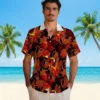 Baltimore Orioles Hawaiian Shirt - Floral Toucan Orange Red - Gift For Men, Women