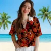 Baltimore Orioles Hawaiian Shirt - Floral Toucan Orange Red - Gift For Men, Women