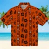 Baltimore Orioles Hawaiian Shirt - Framed Floral Orange - Gift For Men, Women
