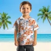 Baltimore Orioles Hawaiian Shirt - Hibiscus Palm Leaves Orange White - Gift For Men, Women