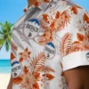 Baltimore Orioles Hawaiian Shirt - Hibiscus Palm Leaves Orange White - Gift For Men, Women